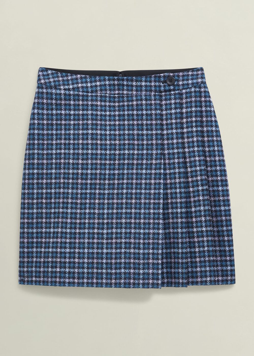 Molly Wool Kilt Skirt, Blue Multi, hi-res