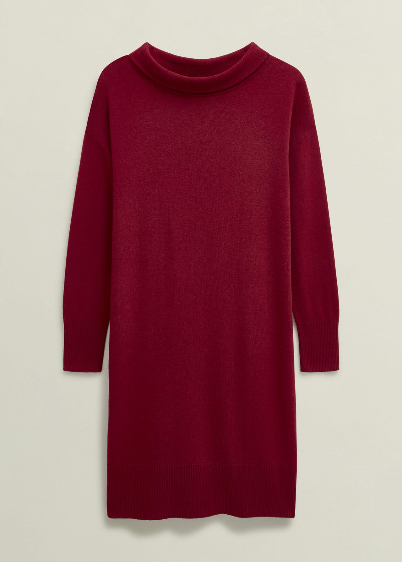 Audrey Knitted Dress, Rhubarb Red, hi-res