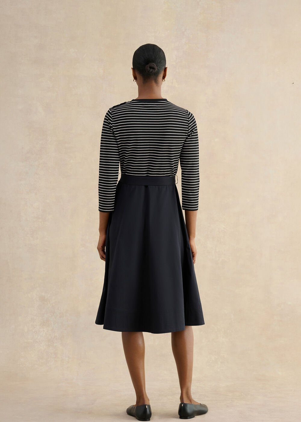 Viviana Dress, Navy Ivory, hi-res