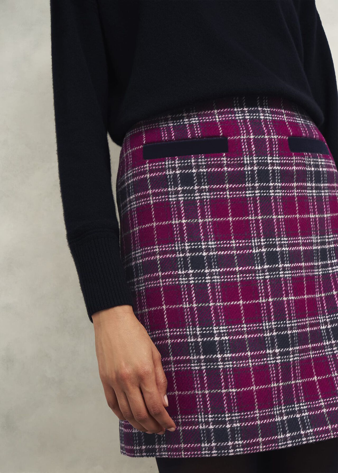 Ruthie Wool Skirt, Pink Multi, hi-res