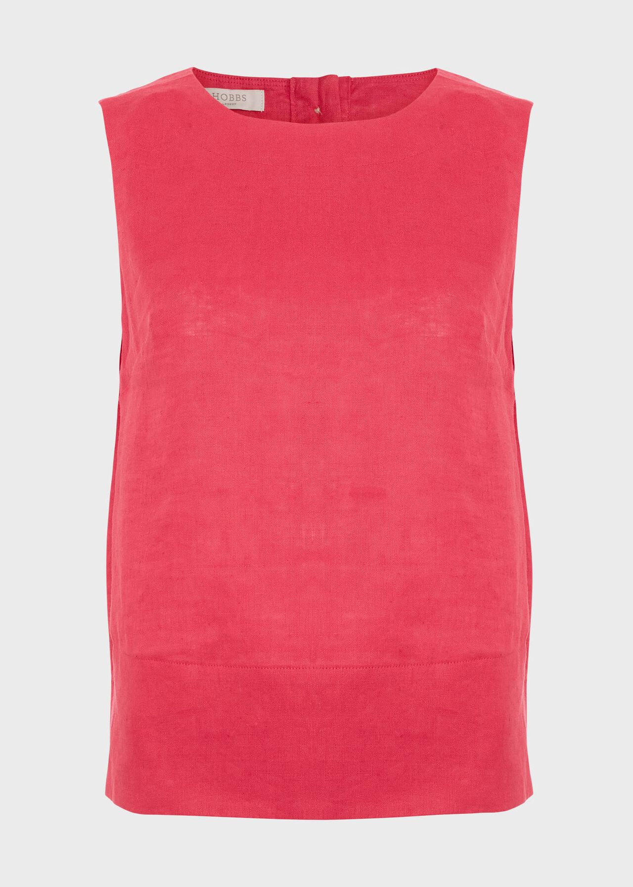 Malindi Linen Top, Rouge Pink, hi-res