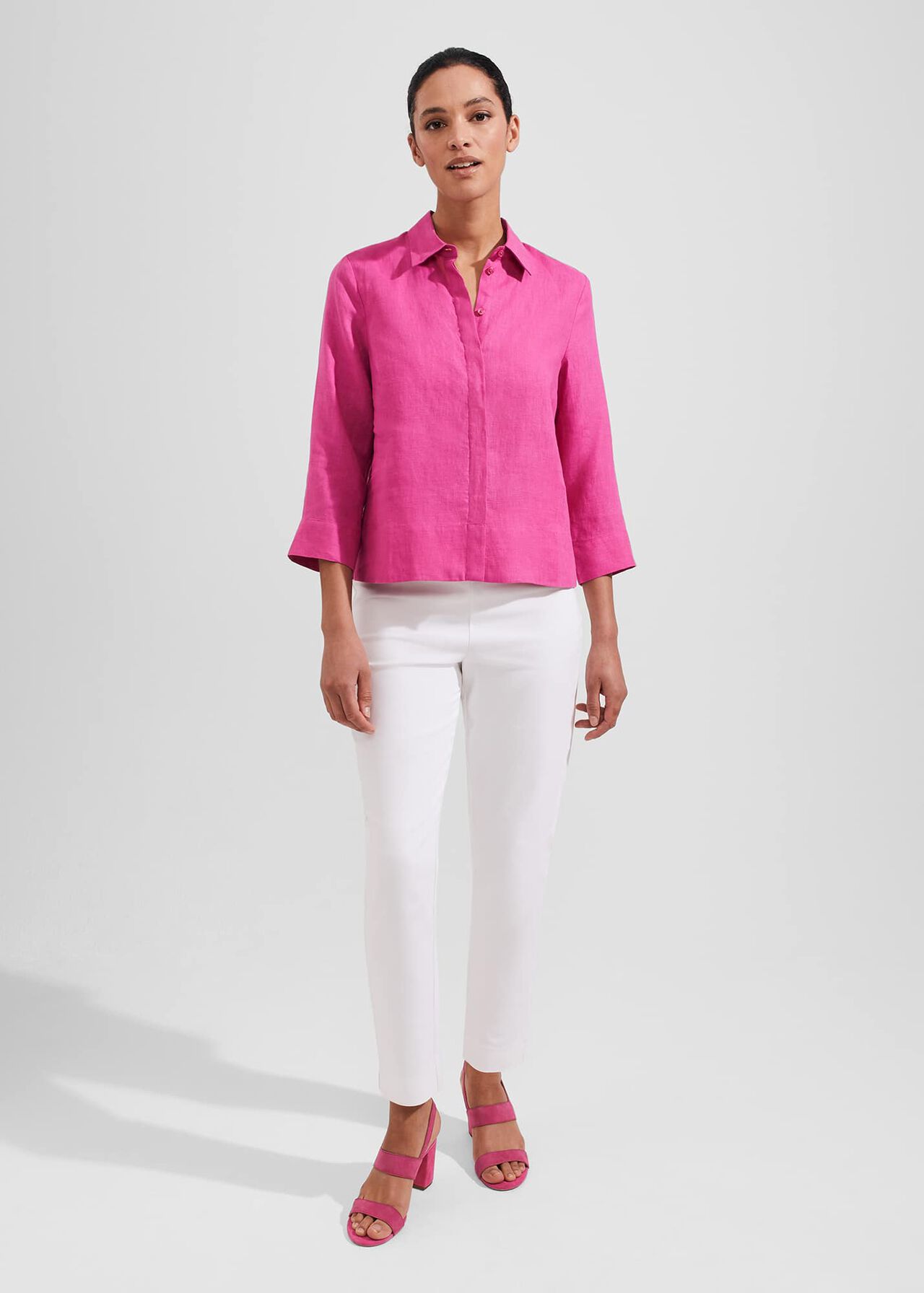 Nita Shirt, Deep Fuchsia, hi-res