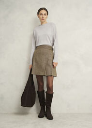 Carine Cashmere Jumper, Pale Grey Marl, hi-res