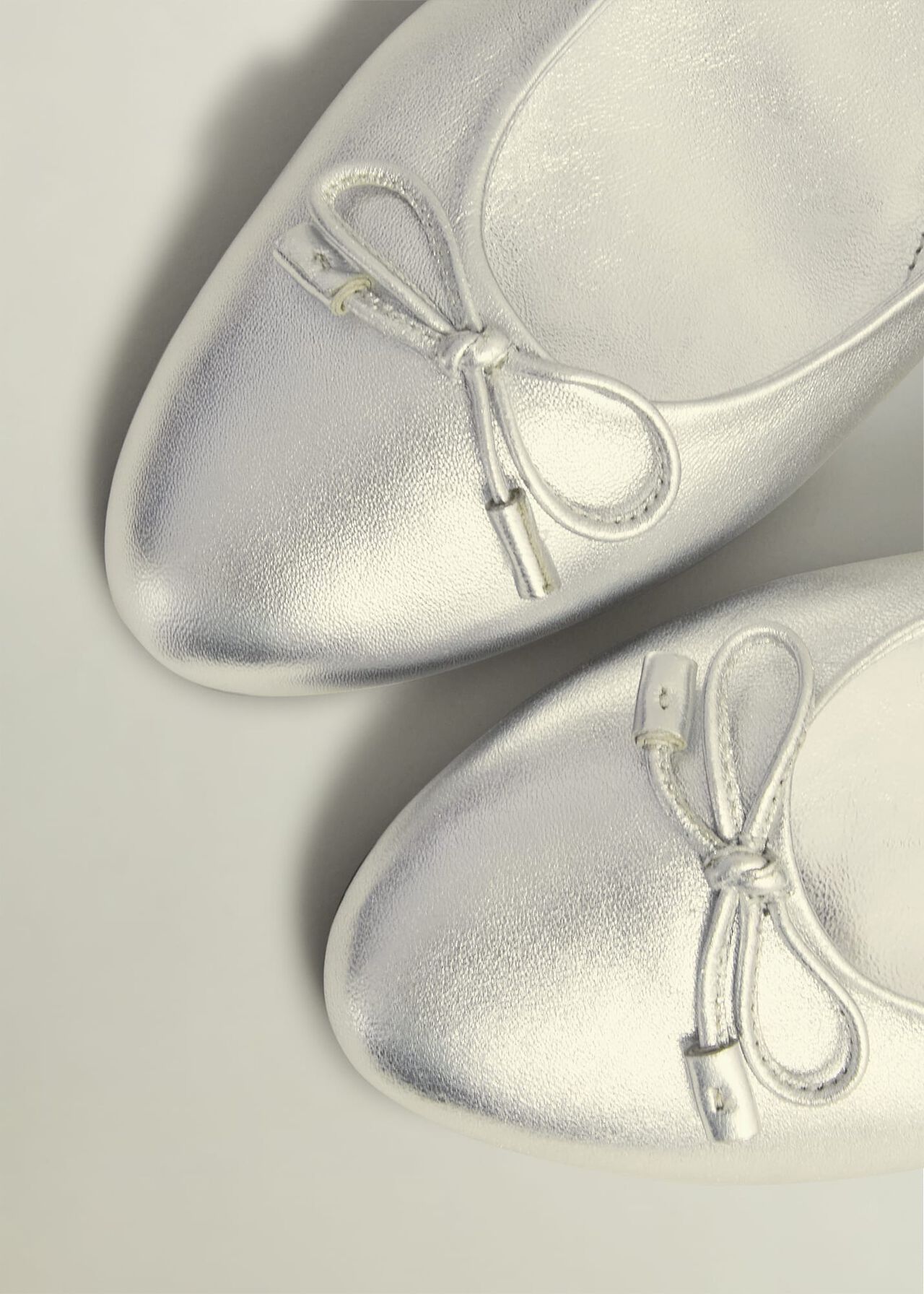 Priya Ballet Flats, Silver Metallic, hi-res
