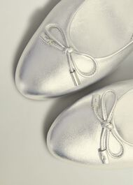 Priya Ballet Flats, Silver Metallic, hi-res