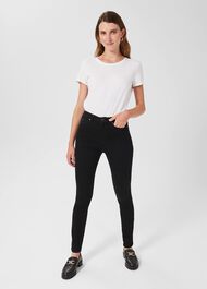 Petite Gia Jeans, Black, hi-res