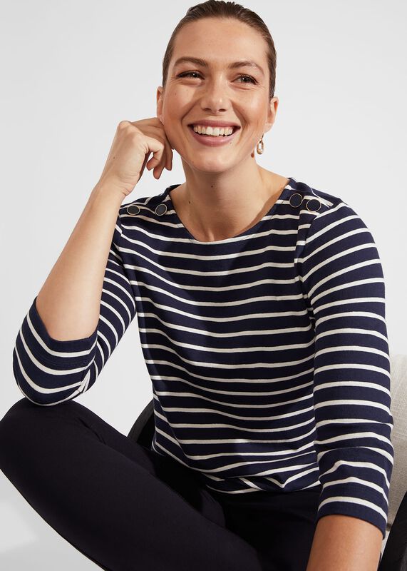 Tafara Cotton Stripe Top