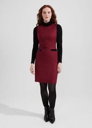 Diane Wool Dress, Pink Multi, hi-res