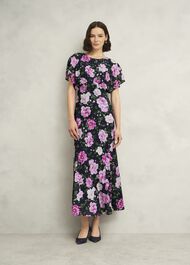 Lalena Sequin Floral Dress, Midnight Multi, hi-res
