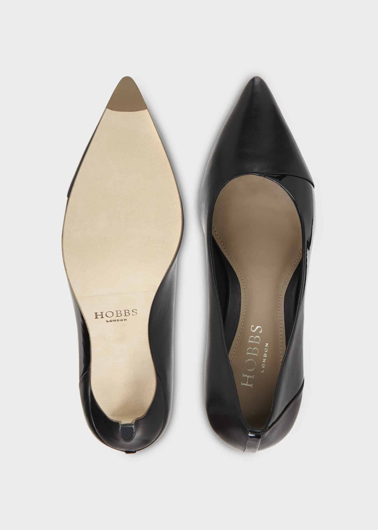 Amelia Court Shoes, Black, hi-res