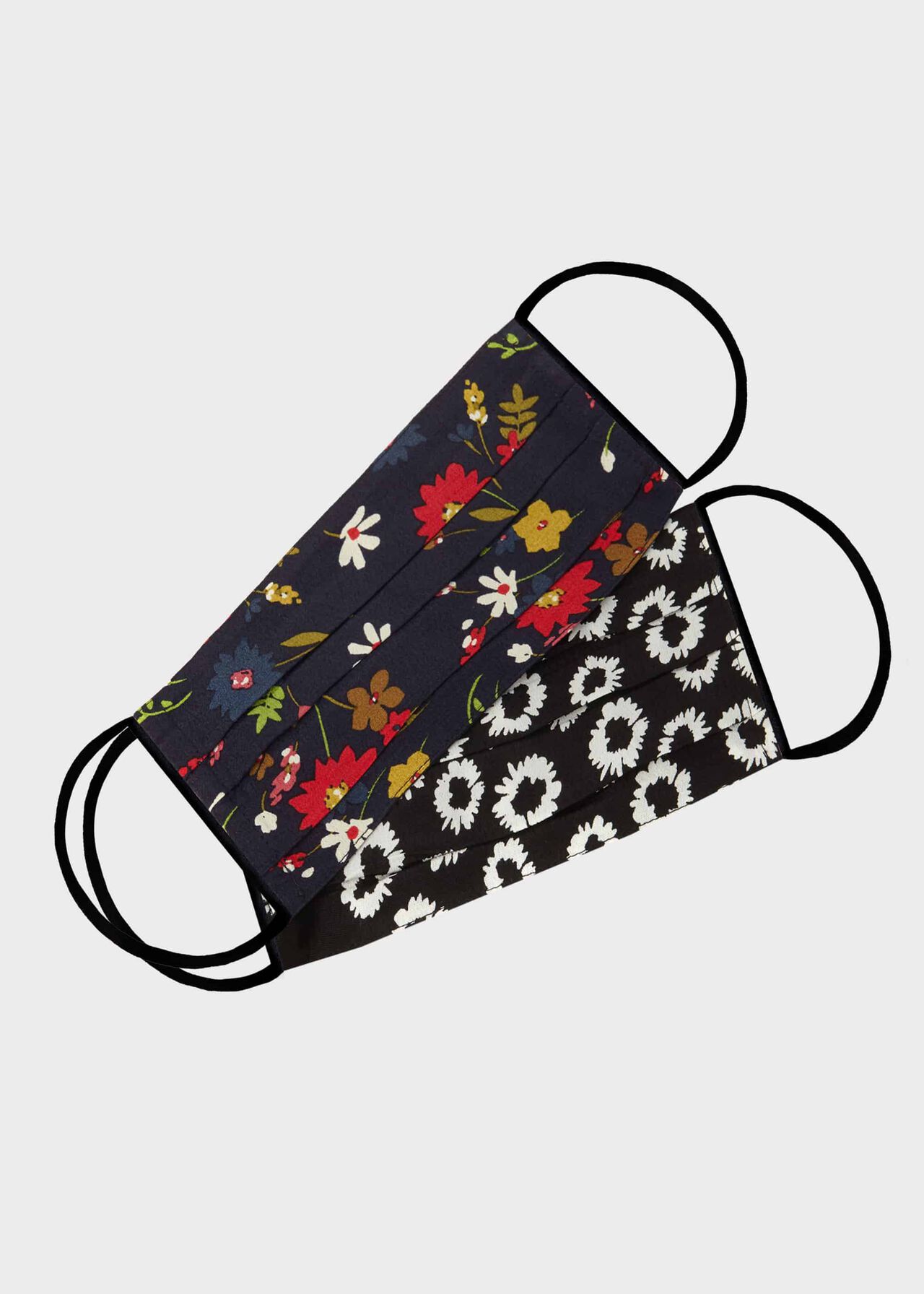 Face Masks Non-Medical, Nvy Mlt Blk Ivy, hi-res