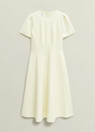 Eliana Seam Detail Dress, Pale Yellow, hi-res