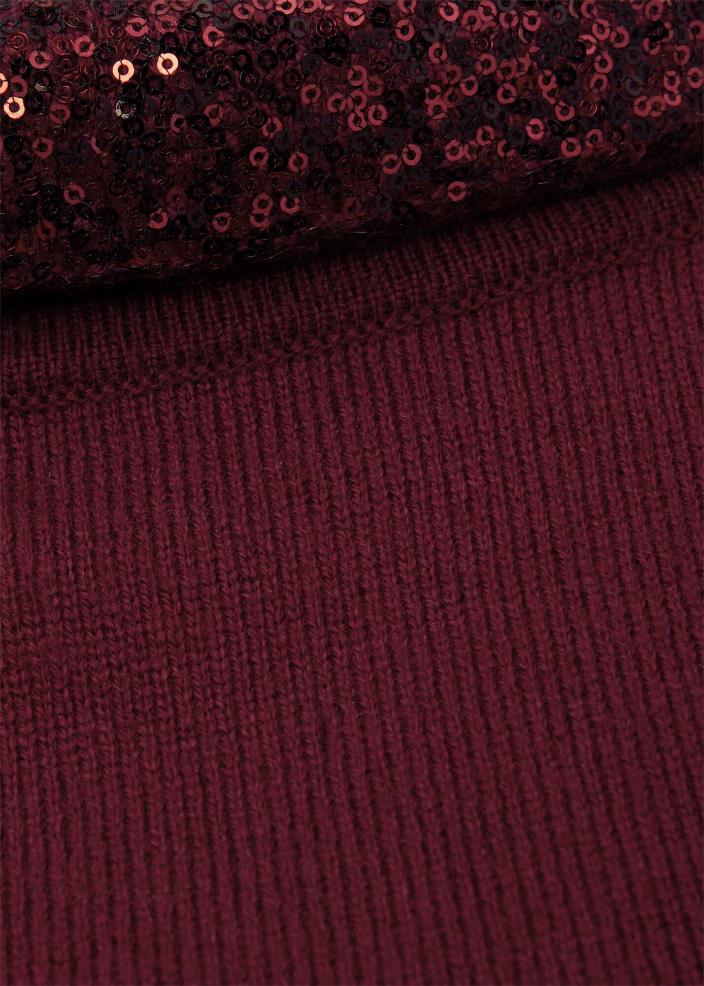 ホブズ HOBBS ESTHER JUMPER （BURGUNDY） Esther Sequin Wool Cashmere Jumper | Hobbs UK |