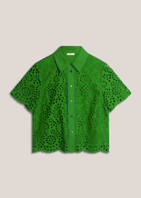 Caroline Cotton Broderie Shirt