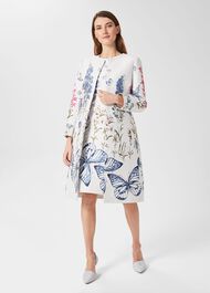 Jennifer Floral Jaquard Dress, Multi, hi-res
