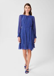 Frances Dress, Cobalt Multi, hi-res