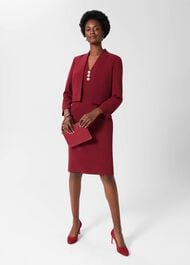 Isla Jacket, Rich Burgundy, hi-res