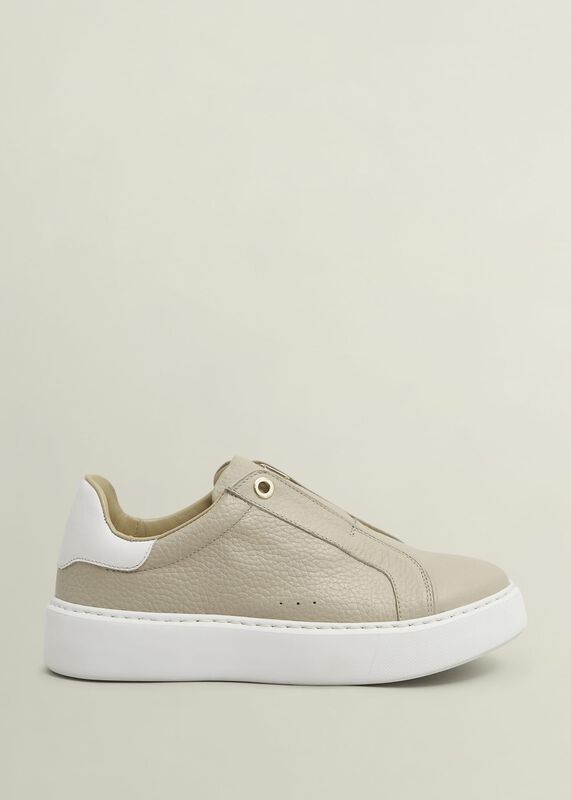 Greta Slip-On Leather Trainers