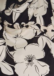 Lorraine Floral Shirt, Cream Black, hi-res