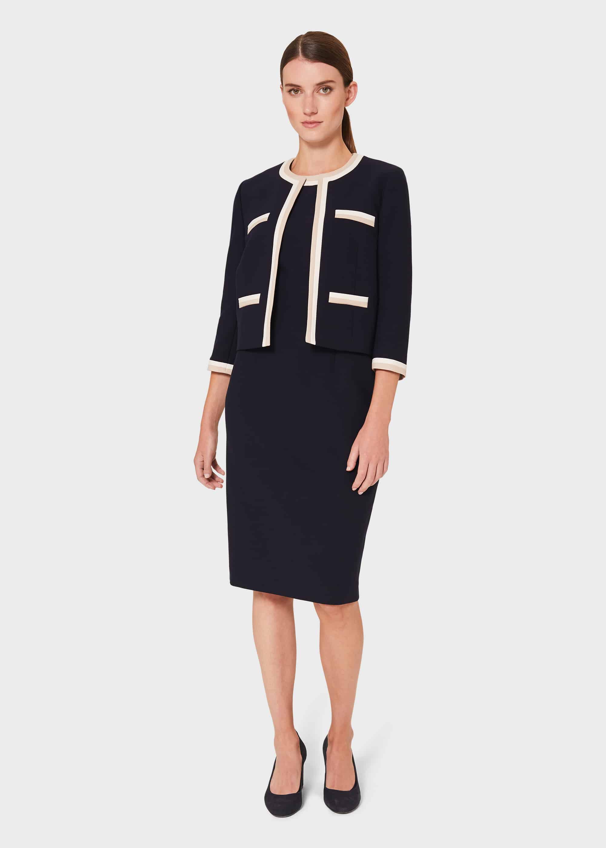 Hobbs dress and top jacket