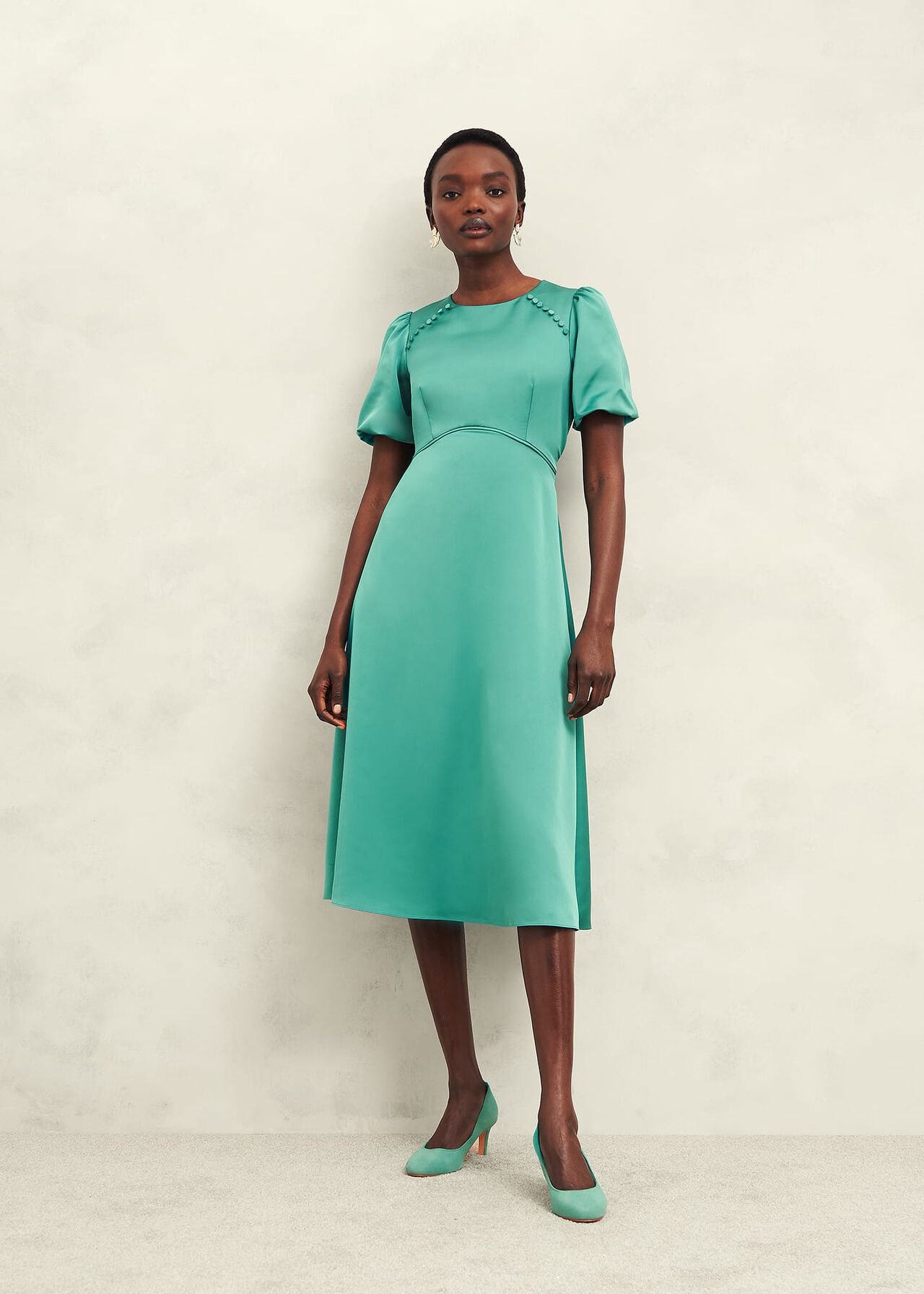 Marea Dress, Deep Aqua Green, hi-res