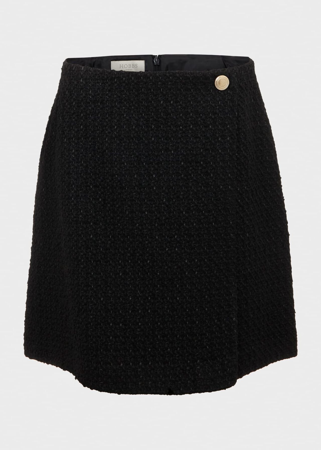 Emmy Skirt With Wool, Black, hi-res