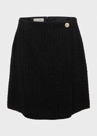 Emmy Skirt With Wool, Black, hi-res