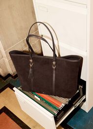 Kyra Tote Bag, Chocolate Brown, hi-res