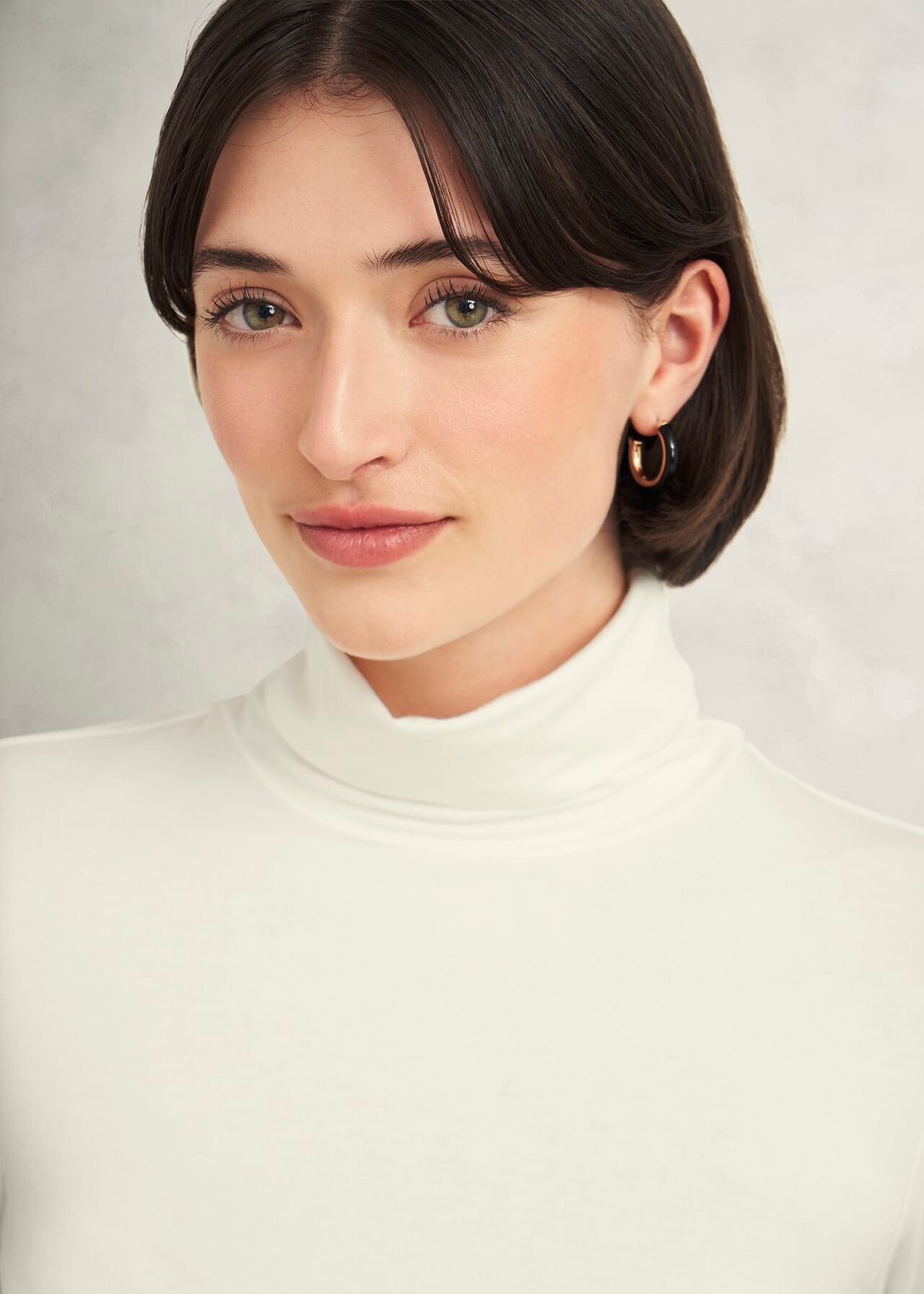Mischa Turtle Neck Top, Hobbs Ivory, hi-res