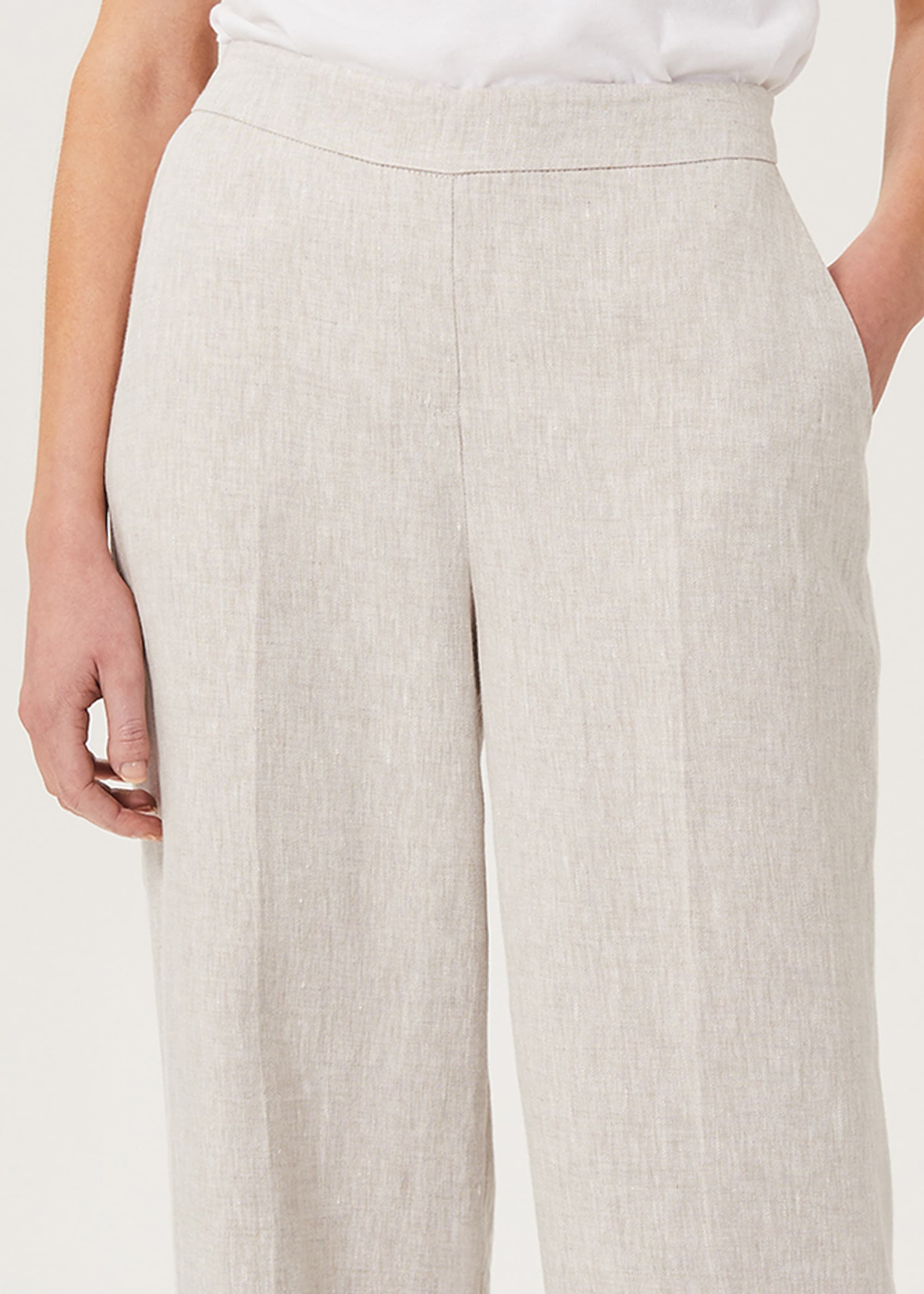 Maeve Linen Trousers With Stretch