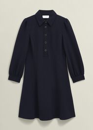 Alara Ponte Dress, Navy, hi-res