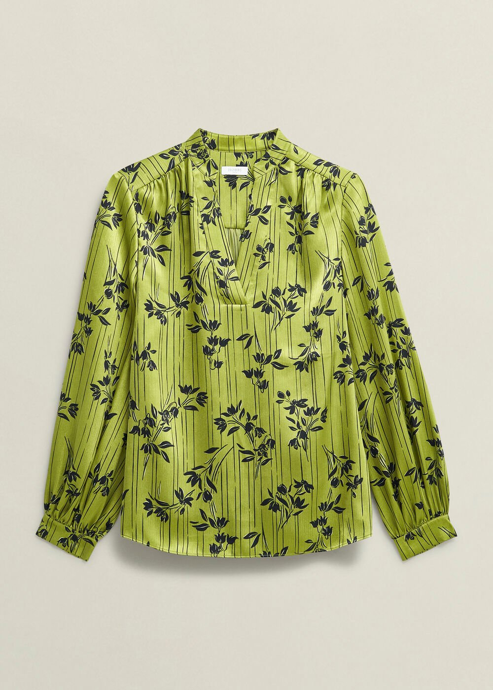 Fara Blouse, Green Navy, hi-res