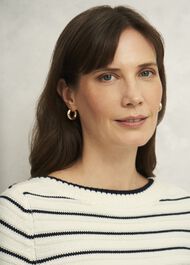 Annalise Sweater, Navy Warm Ivory, hi-res