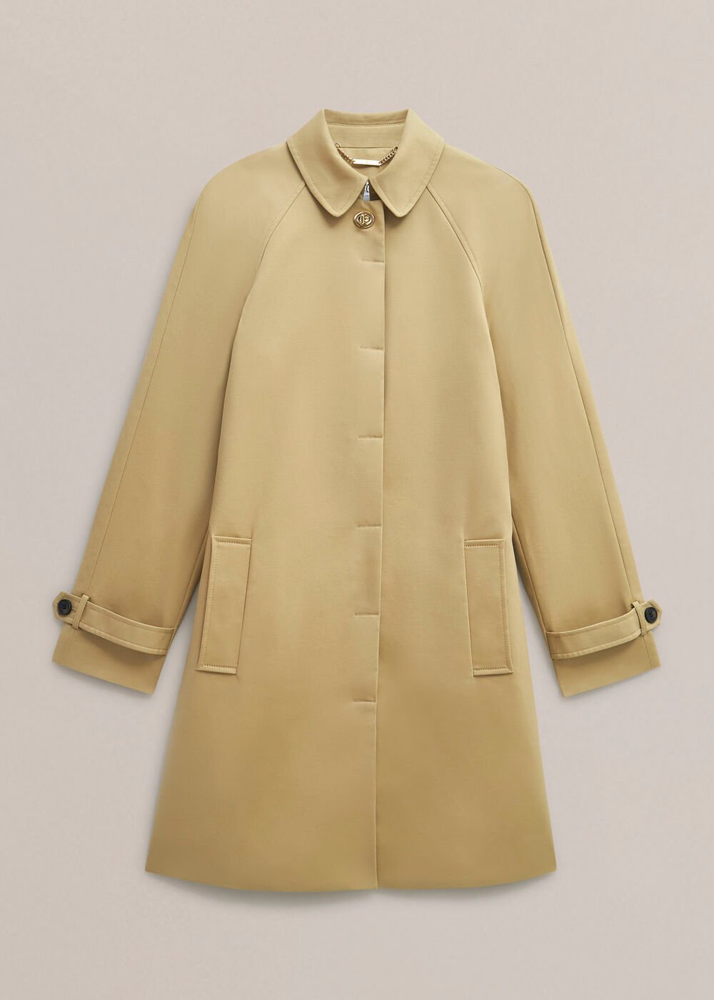 Vivienne Shower Resistant Trench Coat, Fawn Beige, hi-res
