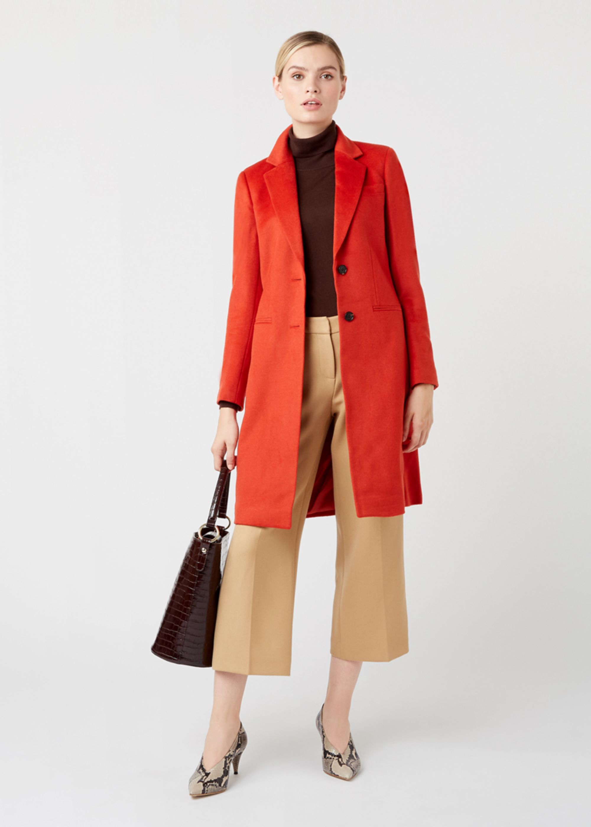 Hobbs tilda coat burnt orange sales