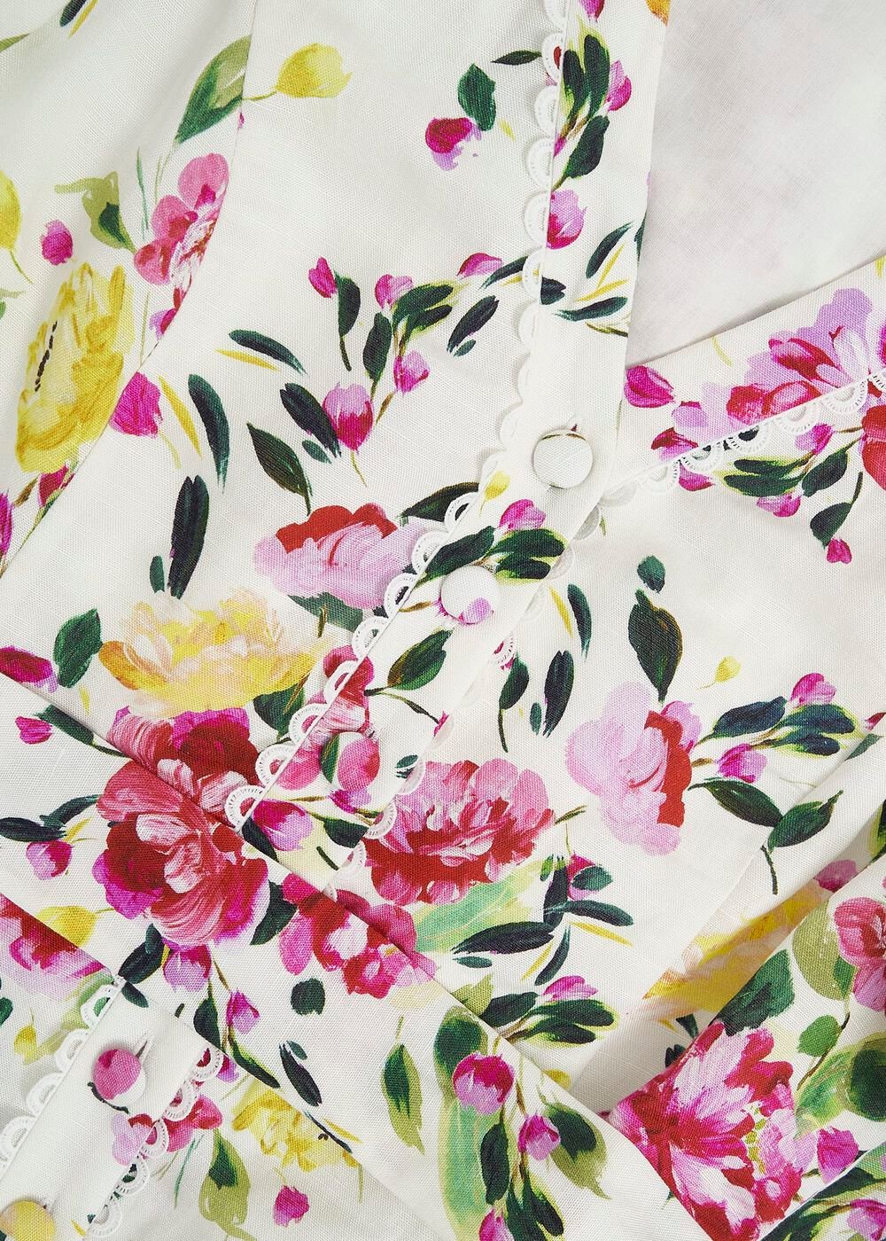Petite Taylor Linen Dress, Ivory Multi, hi-res