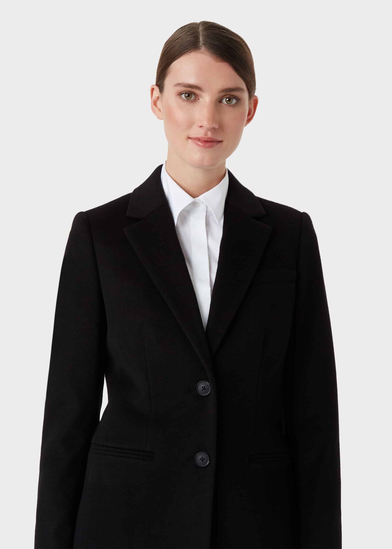 Tilda Wool Coat, Black, hi-res