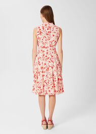 Belinda Fit And Flare Dress, Ivory Multi, hi-res