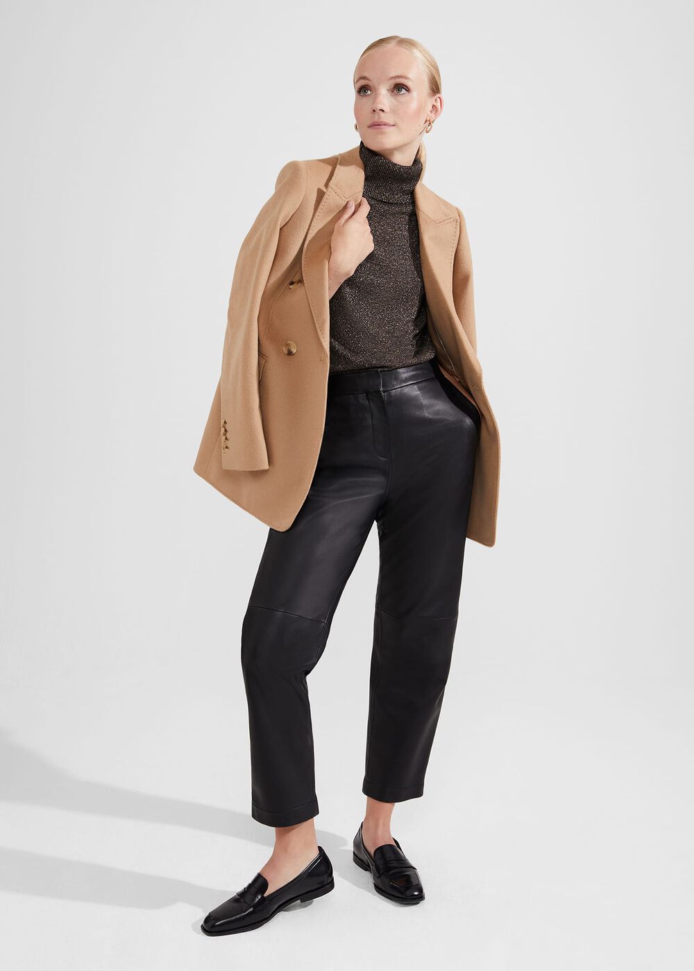 Clarence Wool Blazer, Camel, hi-res