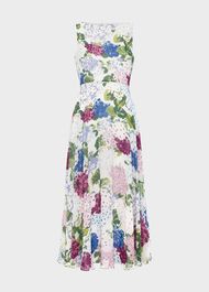 Petite Carly Floral Dress, Ivory Multi, hi-res