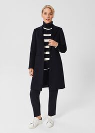 Petite Tilda Wool Coat, Navy, hi-res