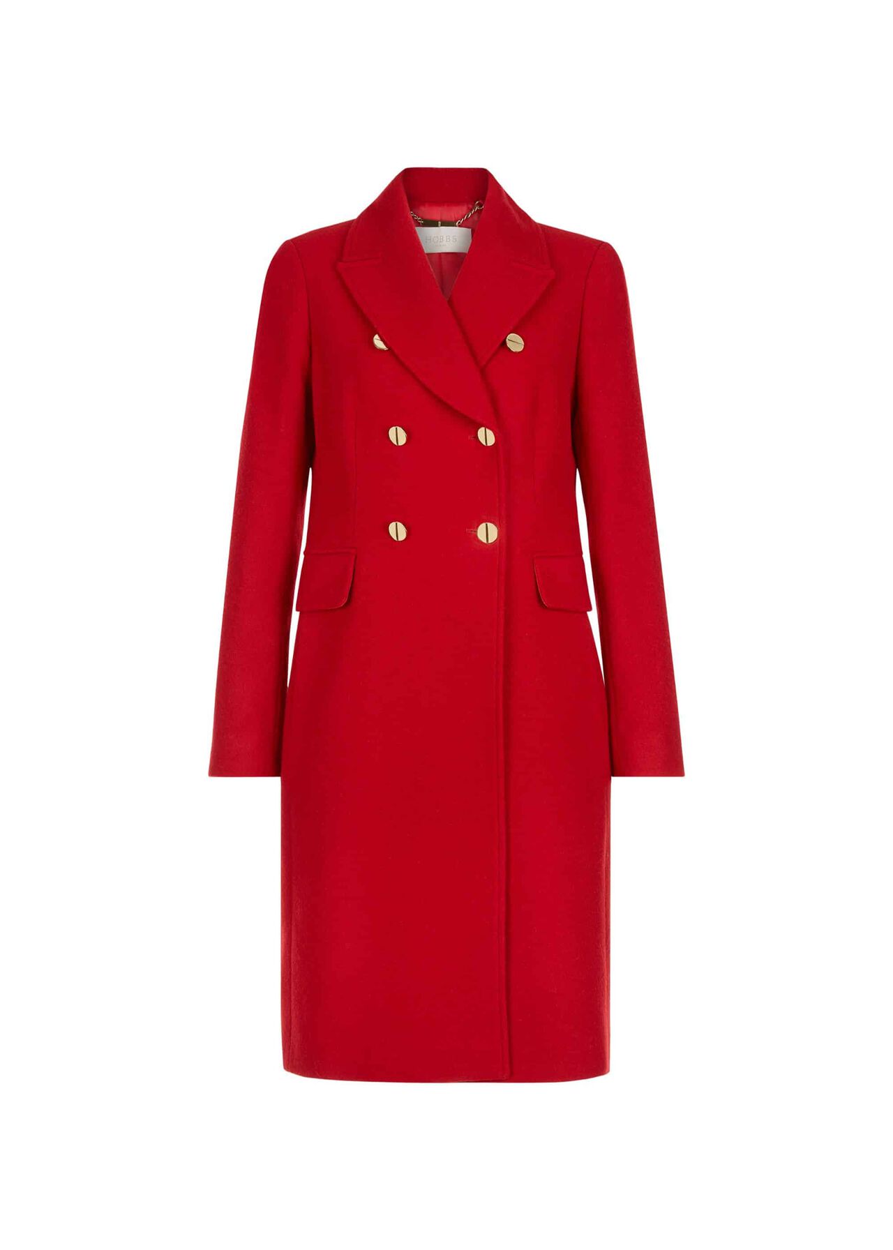 Gigi Wool Blend Coat Red