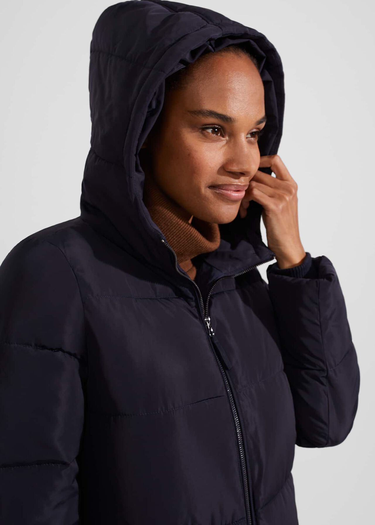 Petite Maeve Puffer, Navy, hi-res