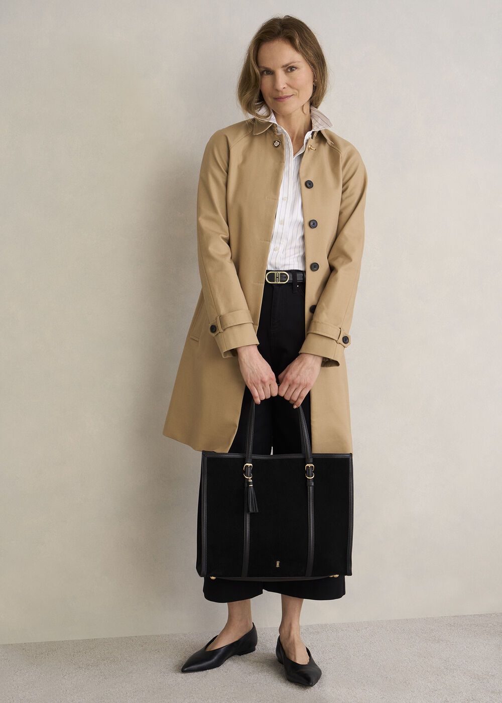 Kiera Padded Belt, Black, hi-res