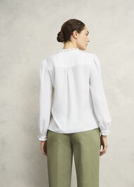 Ivory Rosalie Long Sleeve Blouse, Ivory, hi-res