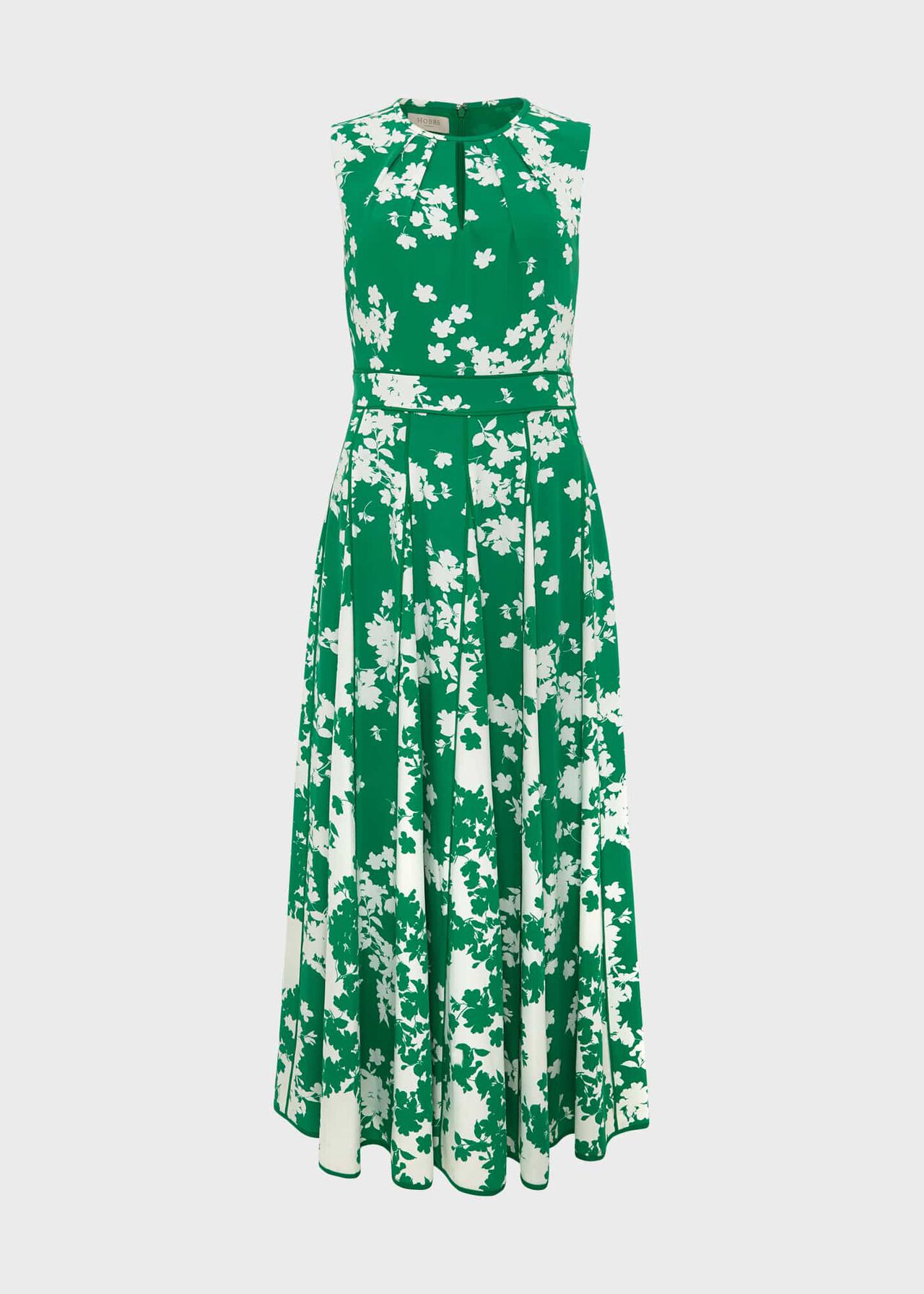 Petite Angelica Floral Midi Dress, Green Multi, hi-res