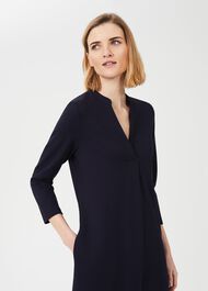 Agnes Jersey Dress, Navy, hi-res