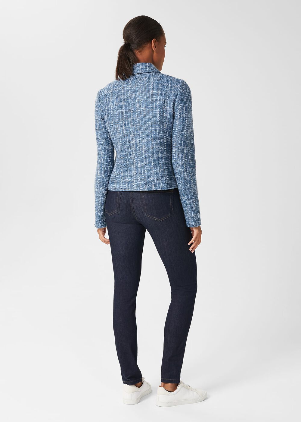 Ashlyn Tweed Jacket, Blue Multi, hi-res