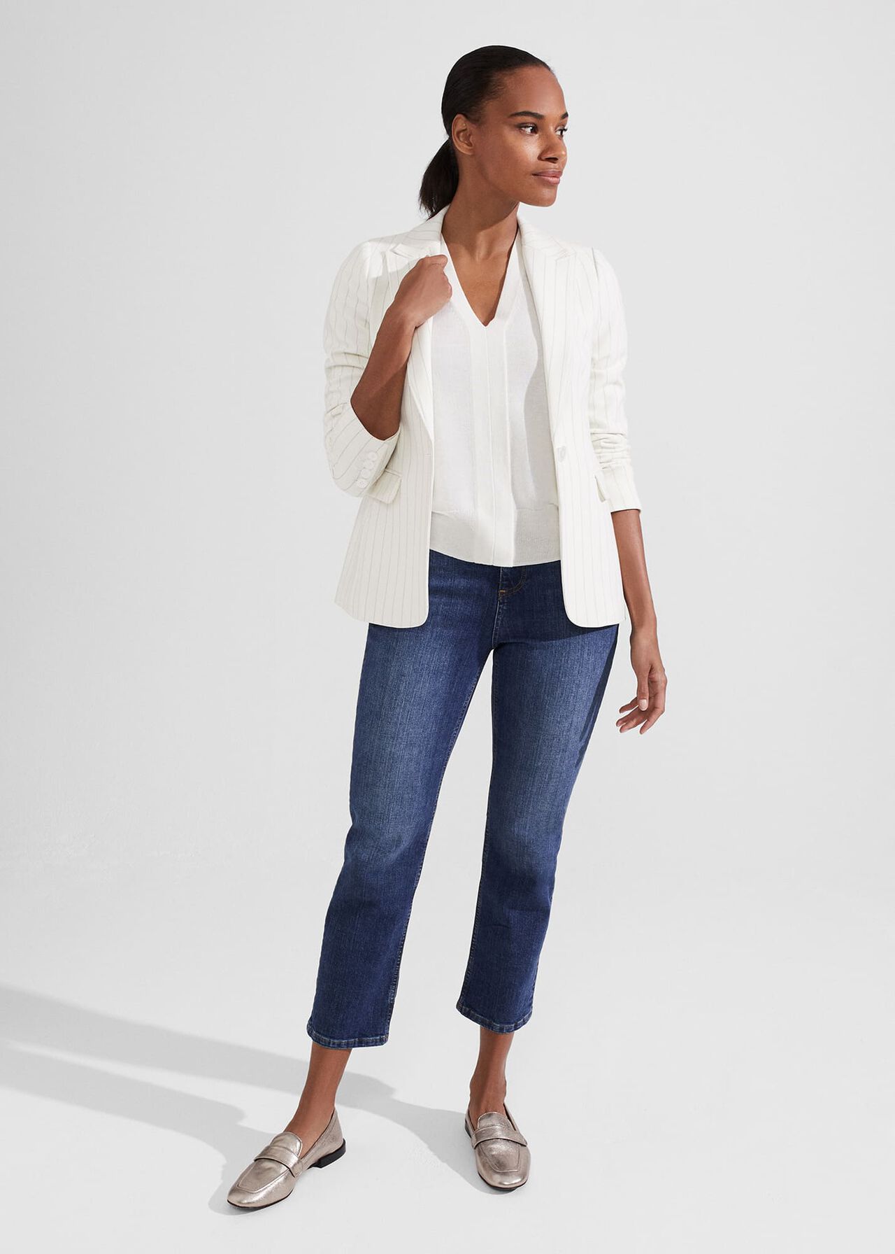 Sherry Blazer, Ivory Grey, hi-res