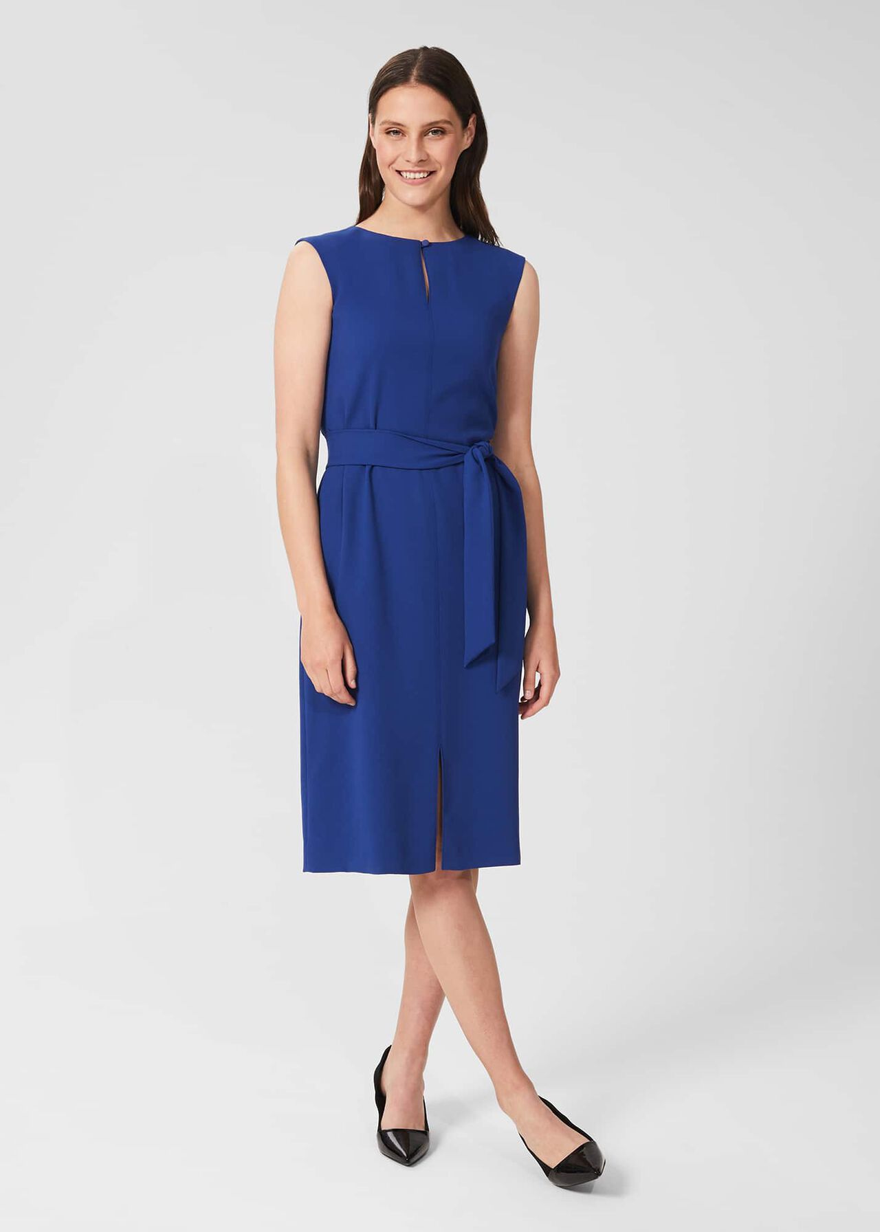 Kristen Belted Dress , Royal Blue, hi-res
